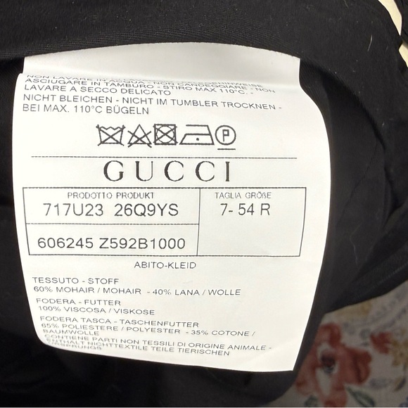 Gucci Black Mohair Blend Dress - Picture 5 of 6